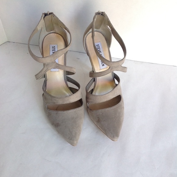 Steve Madden Shoes - STEVE MADDEN BLEU TAUPE SUEDE HEELS